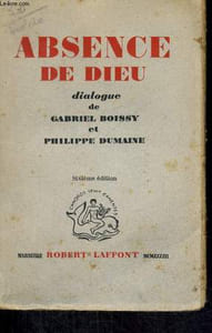 ABSENCE DE DIEU