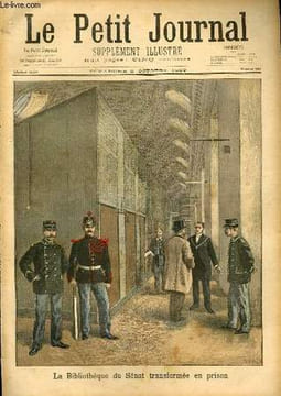 LE PETIT JOURNAL - supplément illustré numéro 464 - LA BIBLIOTHEQUE DU SENAT TRANSFORMEE EN PRISON - A LONDRES: MEETING EN FAVEUR DE LA PAIX. ...