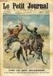 LE PETIT JOURNAL - supplément illustré numéro 1147 - COMME AUX TEMPS CHEVALERESQUES: UN OFFICIER MONTENEGRIN ET UN OFFICIER TURC LUTTENT EN COMBAT ...