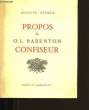 PROPOS DE O.L. BARENTON CONFISEUR.. AUGUSTE DETOEUF.
