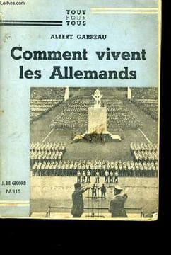COMMENT VIVENT LES ALLEMANDS.. ALBERT GARREAU.