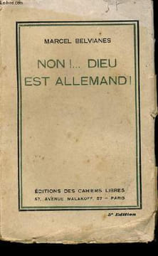 NON! ... DIEU EST ALLEMAND!. MARCEL BELVIANES.