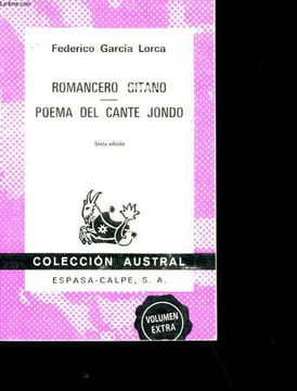 ROMANCERO GITANO. POEMA DEL CANTE JONDO.. FEDERICO GARCIA LORCA.
