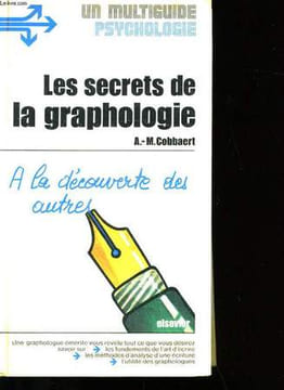 LES SECRETS DE LA GRAPHOLOGIE.. A.-M COBBAERT.