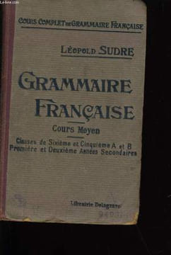GRAMMAIRE FRANCAISE. COURS MOYEN.. LEOPOLD SUDRE.