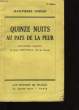 QUINZE NUITS AU PAYS DE LA PEUR.. JEAN-PIERRE DORIAN.