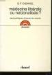 MEDECINE LIBERALE OU NATIONALISEE? SEPT POLITIQUES A TRAVERS LE MONDE.. G.P. CABANEL.