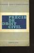 PRECIS DE DROIT CIVIL.. R. VERGNAUD.