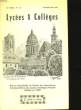 LYCEES ET COLLEGES - 19EME ANNEE - N&deg; 1-2. COLLECTIF
