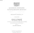 MUNCHNER FESTSPIELE 1974 - SALOME. BAYERISCHE STAATSOPER - NATIONALTHEATER MUNCHEN