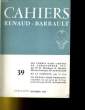 CAHIERS RENAUD - BARRAULT N°39. COLLECTIF