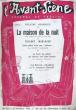 L'AVANT-SCENE JOURNAL DU THEATRE N° 83 - LA MAISON DE LA NUIT. COLLECTIF