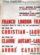LE FILM FRANCAIS - N° 1366-2384 - APRES MOURIR D'AIMER D'ANDRE CAYATTE et CHRONIQUE D'UN COUPLE DE ROGER COGGIO / FRANCO LONDON FILM annonce dans le ...