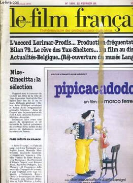 LE FILM FRANCAIS - N° 1800 - Nice-Cinecitta: la selection. COLLECTIF