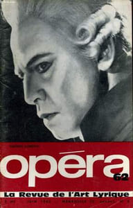 OPERA 62 (2ème année) N° 6 - GEORGE LONDON - ANDRE HUC-SANTANA - BEJART AUX NATIONS...