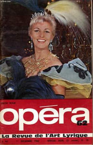 OPERA 62 (2ème année) N° 10 - SPECIAL NOEL - GEORI BOUE - GRANDS TENORS - ANGELIQUE - AÏDA - CARMEN - MASSENET: CINQUANTENAIRE...