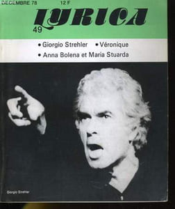 LYRICA N° 49 - GIORGIO STREHLER - VERONIQUE - ANNA BOLENA ET MARIA STUARDA