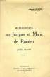 RECHERCHES SUR JACQUES ET MARIE DE ROMIEU - POETES VIVAROIS. AUGUSTE LE SOURD