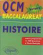 QCM BACCALAUREAT - HISTOIRE. COLLECTIF