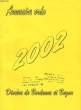 ORDO 2002 - ANNUAIRE REPERTOIRE. DIOCESE DE BORDEAUX