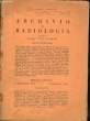 ARCHIVIO DI RADIOLOGIA ANNO XIX. COLLECTIF / DIRETTO DAL PRF CARLO GUARINI