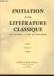 INITIATION A LA LITTERATURE FRANCAISE (DES ORIGINES A LA FIN DU XVIIIe SIECLE) - COURS N°1. INSTITUT CULTUREL FRANCAIS