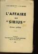 "L'AFFAIRE DU ""SIRIUS"" - ROMAN POLICIER". BOURGEOIS Léon & LECOCQ L.-P.