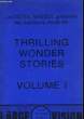 THRILLING WONDER STORIES - VOLUME 1. SABOUL JACQUES