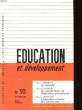 EDUCATION ET DEVELOPPEMENT N° 50. COLLECTIF