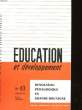 EDUCATION ET DEVELOPPEMENT N°63. COLLECTIF