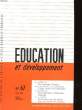 EDUCATION ET DEVELOPPEMENT N°67. COLLECTIF