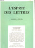 L'ESPRIT DES LETTRES - NUMERO SPECIAL. COLLECTIF