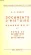 DOCUMENTS D'HISTOIRE. MANRY A.G.