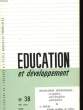 EDUCATION ET DEVELOPPEMENT N°38. COLLECTIF
