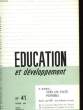 EDUCATION ET DEVELOPPEMENT N°41. COLLECTIF