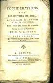 CONSIDERATIONS SUR LES OEUVRES DE DIEU DANS LE REGNE DE LA NATURE ET DE LA PROVIDENCE POUR TOUS LES JOURS DE L'ANNEE - TOME SECOND. NON PRECISE