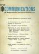 COMMUNICATIONS. COLLECTIF