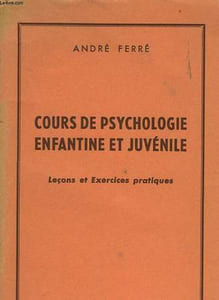 COURS DE PSYCHLOFIE ENFANTINE ET JUVENILE