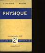 PHYSIQUE - CLASSES DE 2° SERIES A ET B. LAMIRAND J. ET JOYAL M.