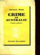 CRIME EN AUSTRALIE - SHADOW OF LAROSE. GASK ARTHUR