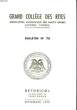 GRAND COLLEGE DES RITES - N°78. COLLECTIF