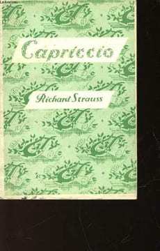 CAPRICCIO - EIN KONVERSATIONSSTÜCK FÜR MUSIK IN EINEM AUFZUG. KRAUSS CLEMENS - STRAUSS RICHARD