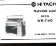 HITACHI - TRANSISTOR RADIO MODEL WH-1160 - OPERATING GUIDE. NON PRECISE