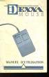 DEXXA MOUSE - MANUEL D'UTILISATION. NON PRECISE