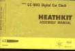 MODEL - GC - 1093 DIGITAL CAR CLOCK - HEATHKIT ASSEMBLY MANUAL. COLLECTIF