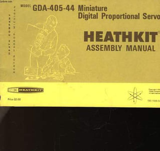 GDA-405-44 MINIATURE DIGITAL PROPORTIONAL SERVO - HEATHKIT - ASSEMBLY MANUAL