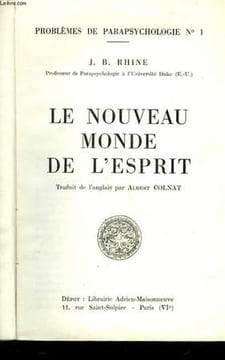 LE NOUVEAU MONDE DE L'ESPRIT. RHINE J. B.