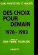 DES CHOIX POUR DEMAIN - 1978-1983. NON PRECISE
