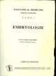 FACULTES DE MEDECINE PURPAN ET RANGUEIL - P C E M I - EMBRYOLOGIE. CARATERO CLAUDE