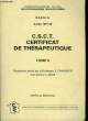 D. C. E. M. IV - C. S. C. T. CERTIFICAT DE THERAPEUTIQUE - TOME II. CHAMONTIN B. ET AMAR J.